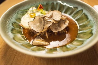 Un plat de la cuisine de l’Île Chaumette.
