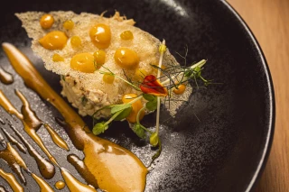 Une création sucrée du chef.