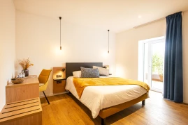 Chambre lumineuse de l’hôtel de l’Île Chaumette